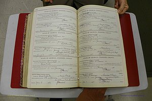 Emanuel Co, Ga, Marriages Book I, 1940 - 1949, White, P 412-413.JPG
