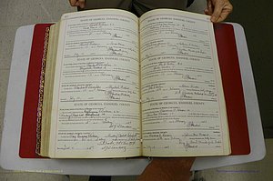 Emanuel Co, Ga, Marriages Book I, 1940 - 1949, White, P 422-423.JPG