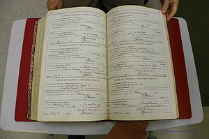 Emanuel Co, Ga, Marriages Book I, 1940 - 1949, White, P 424-425.JPG