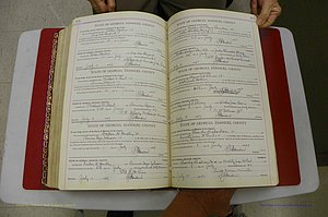 Emanuel Co, Ga, Marriages Book I, 1940 - 1949, White, P 454-455.JPG