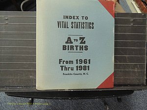 Franklin Co, NC, Births, A-Z, 1961-1981 (100).JPG