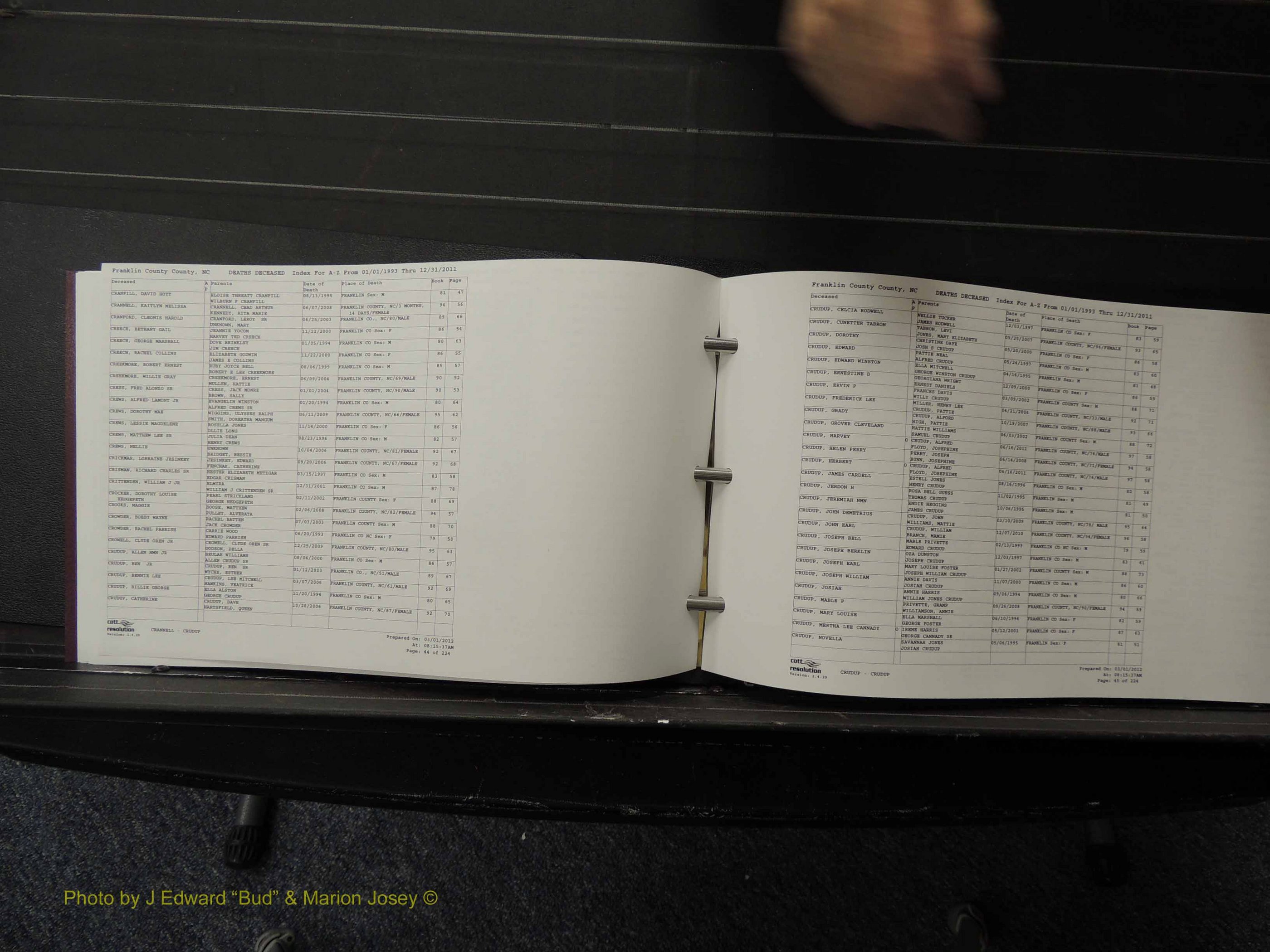 Franklin Co, NC, Deaths, 1993-2011 (123).JPG
