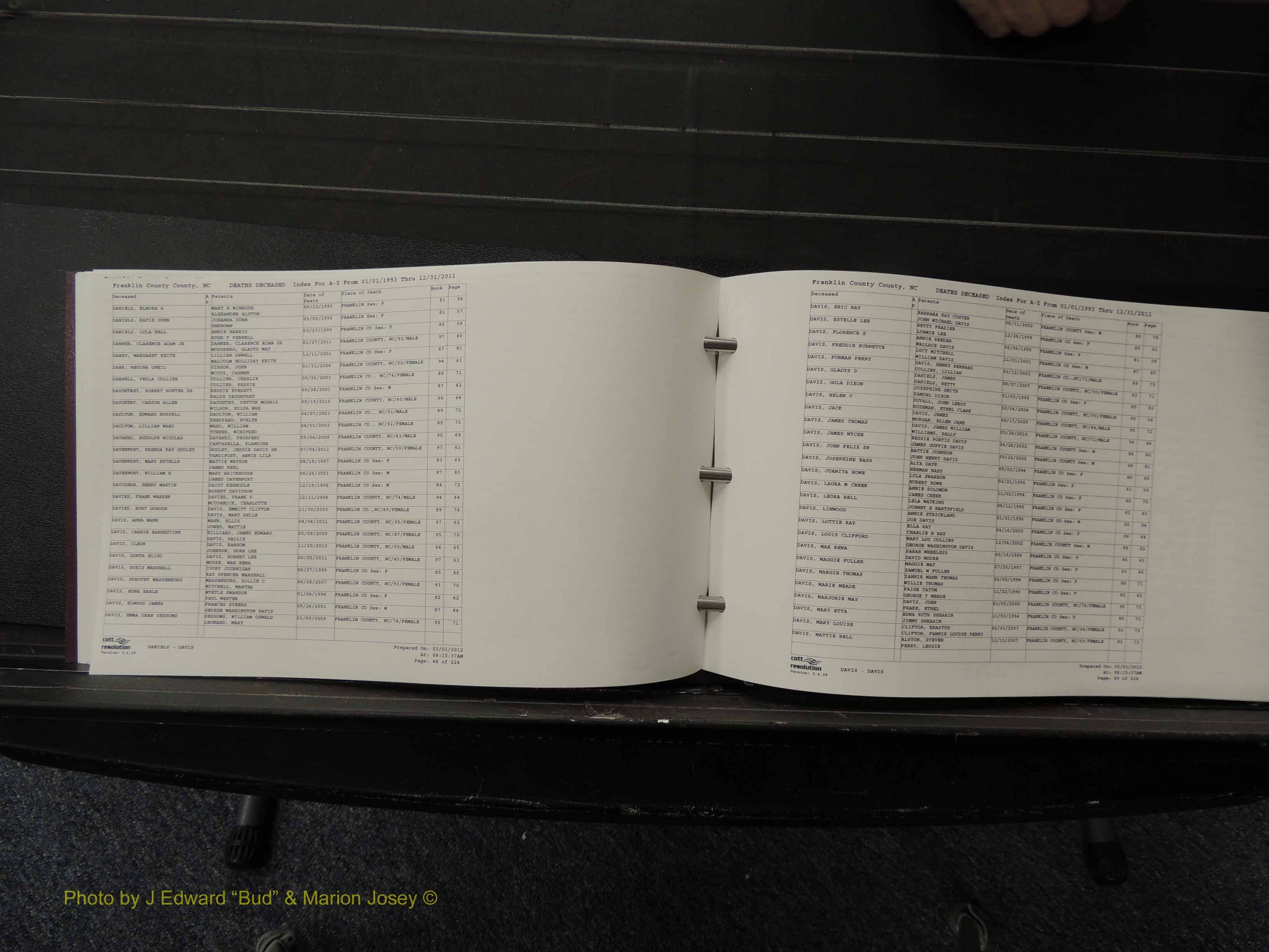 Franklin Co, NC, Deaths, 1993-2011 (125).JPG