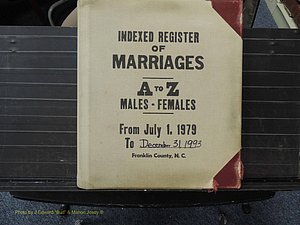 Franklin Co, NC, Marriages, A-Z, 1979-1993 (100).JPG