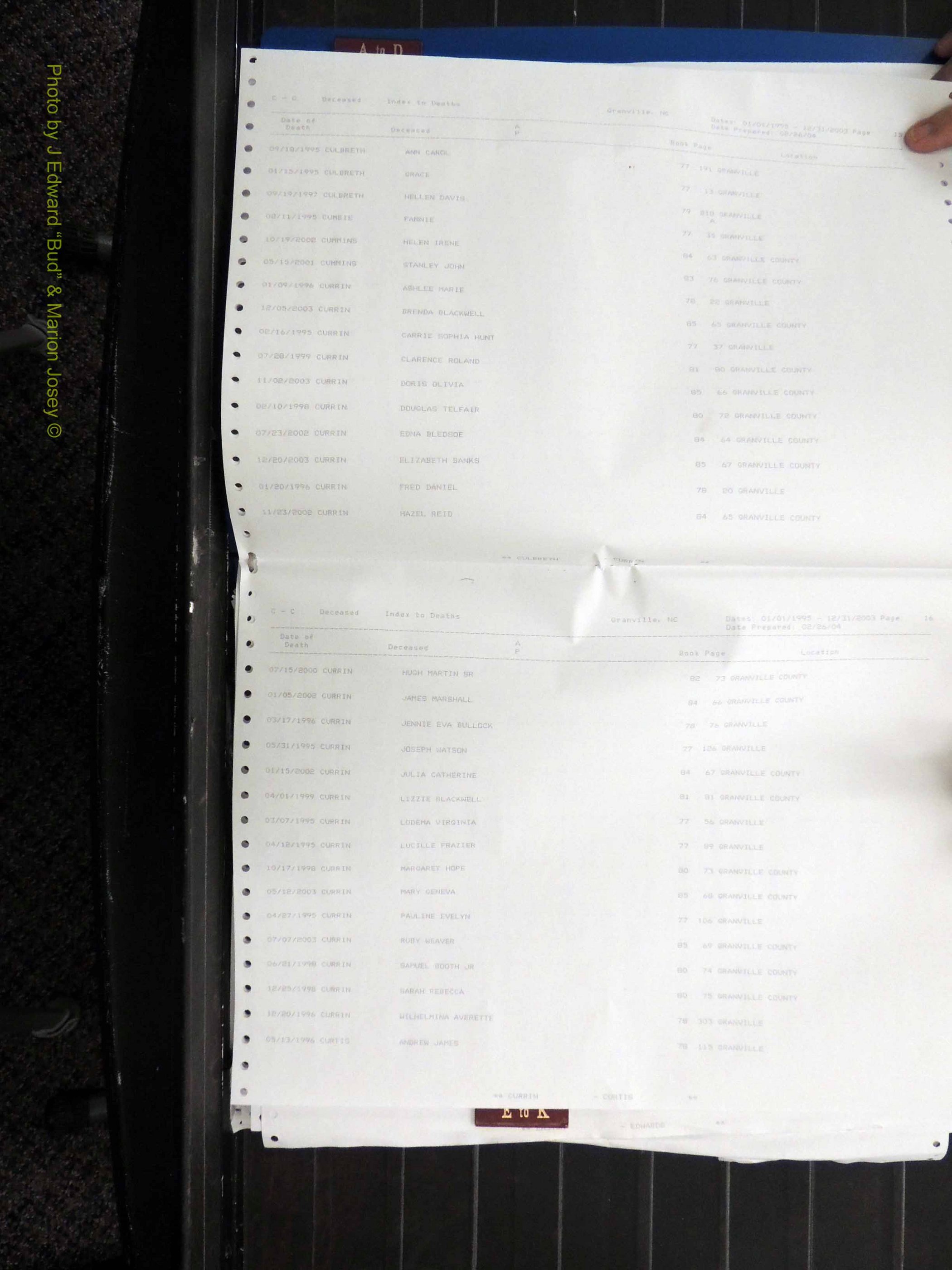 Granville Co, NC, Deaths, 1995-2003 (124).JPG