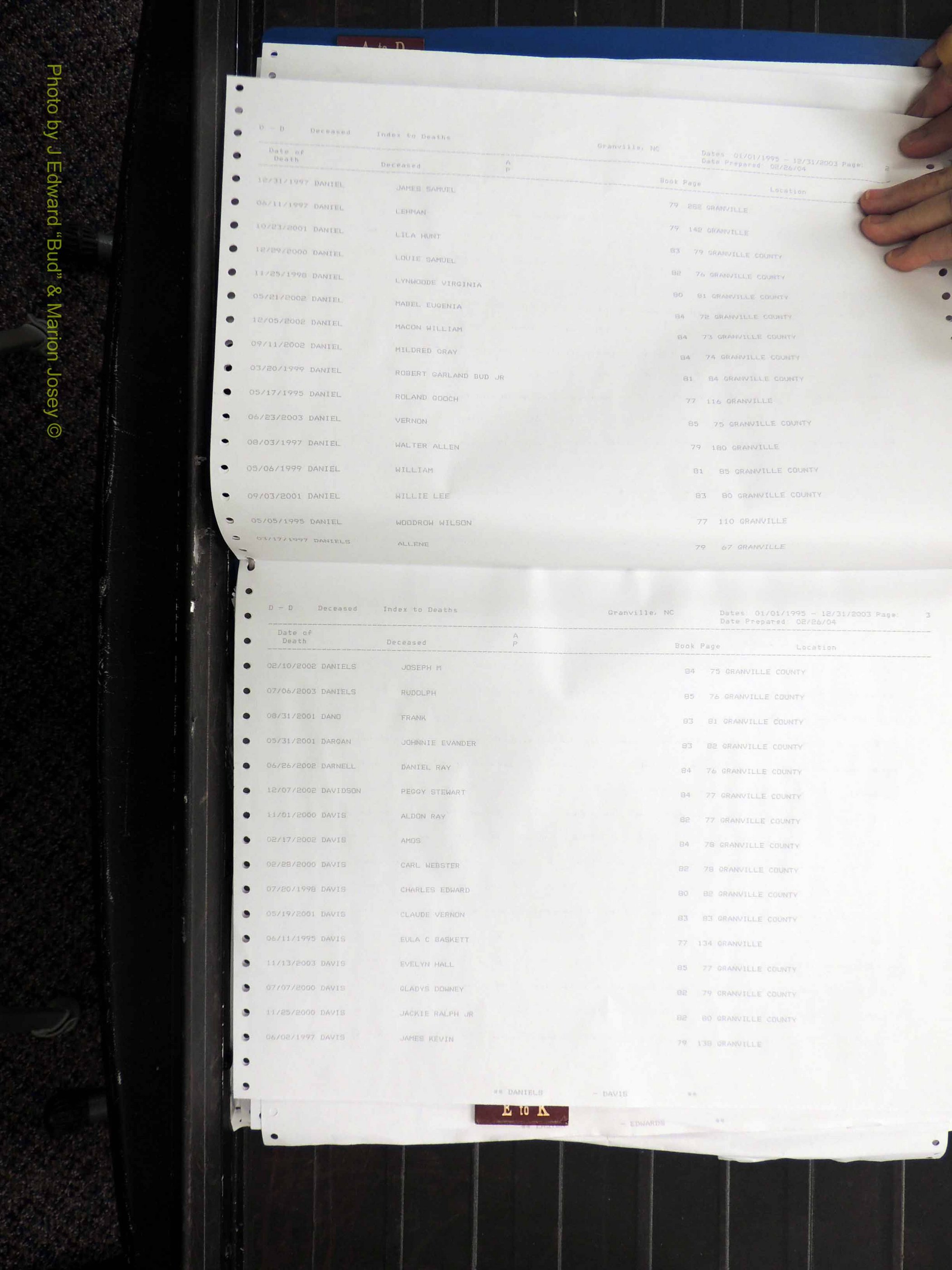 Granville Co, NC, Deaths, 1995-2003 (126).JPG