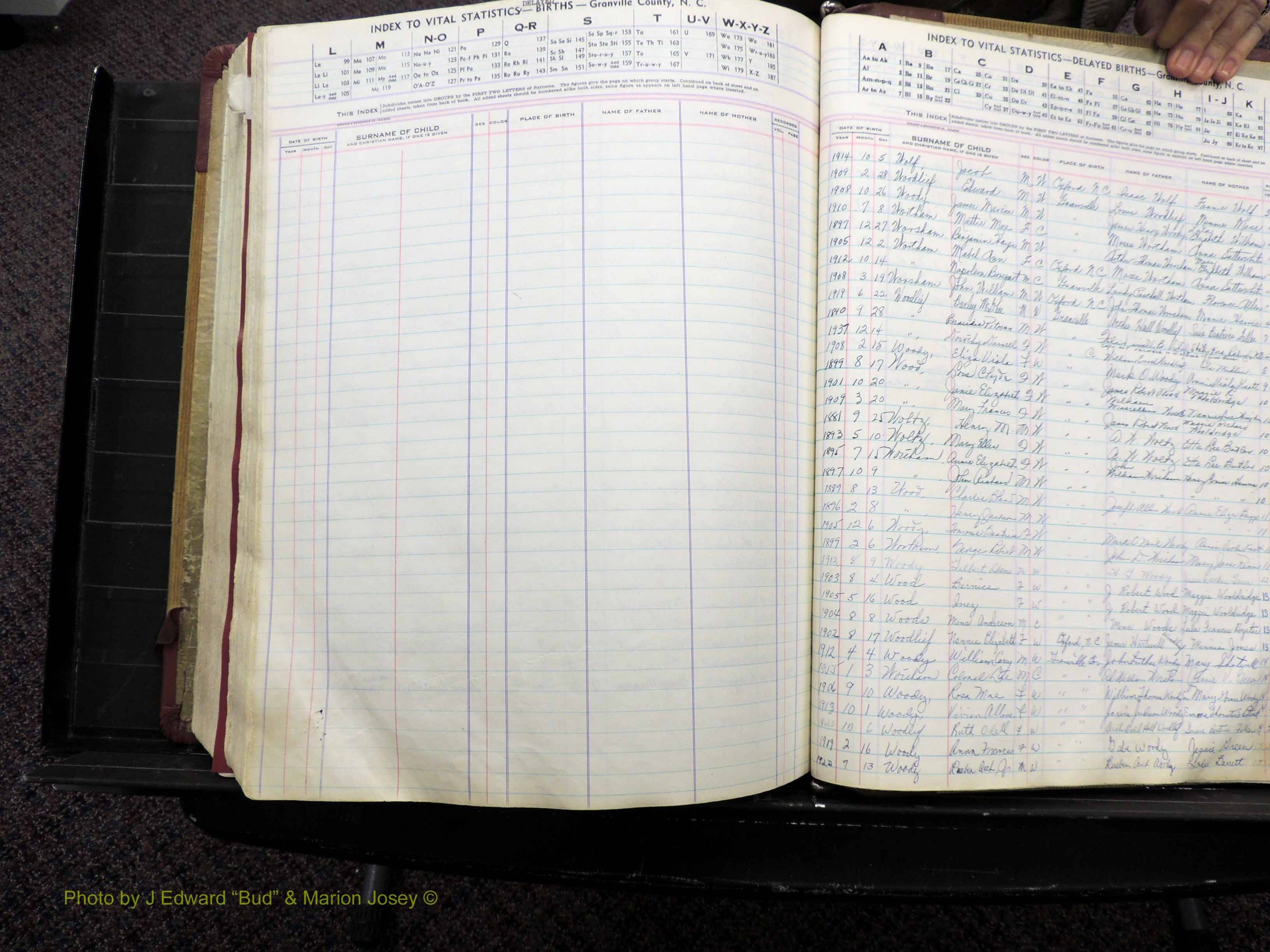 Granville Co, NC, Births, Delayed Births (244).JPG