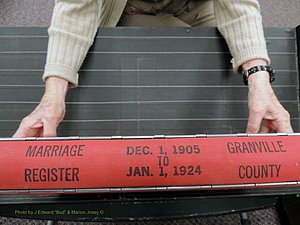 Granville Co, NC, Marriages, 1905-1924 (100).JPG