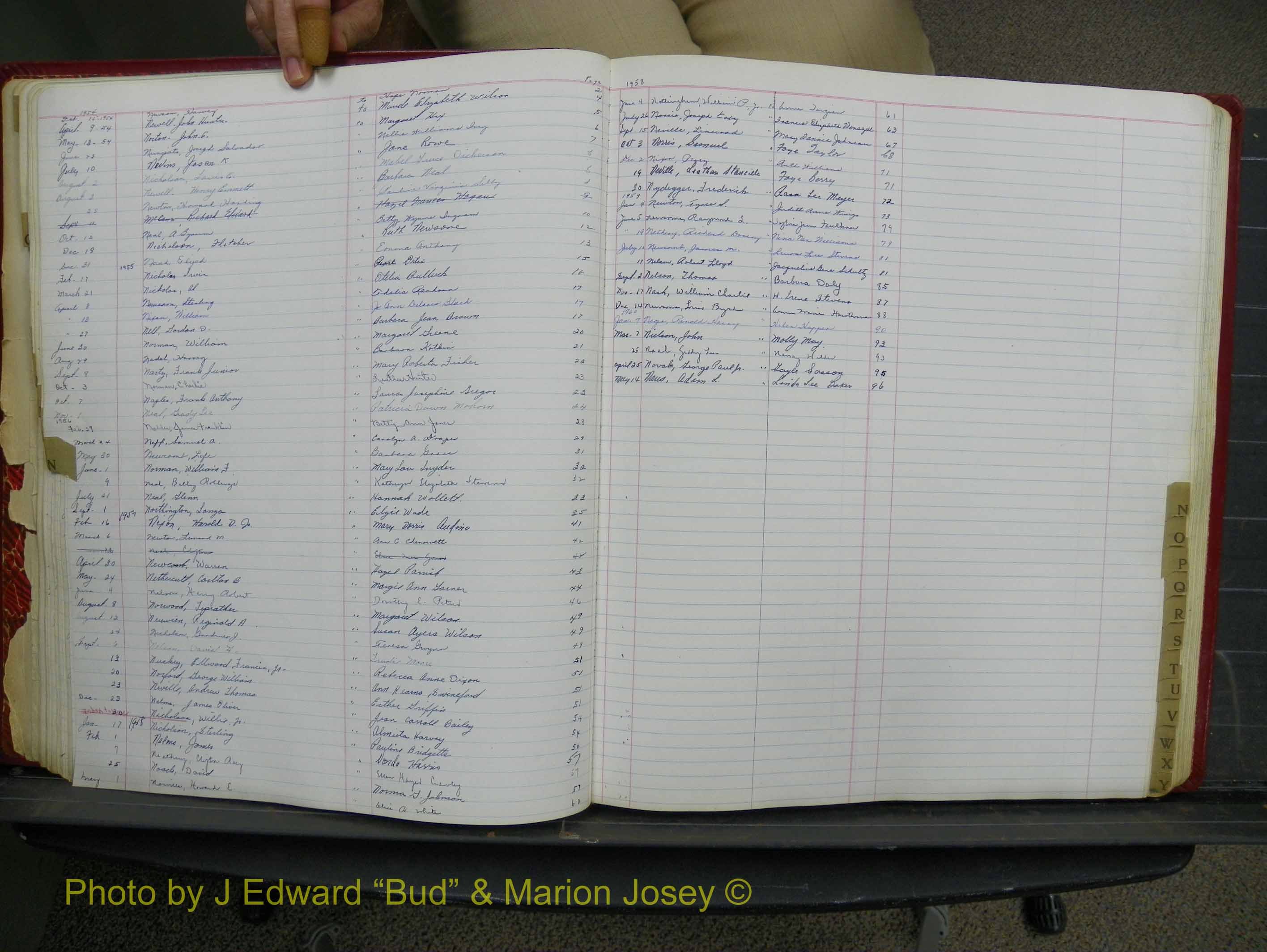 Halifax Marriage Book 14, 1954-1960  Index N.JPG