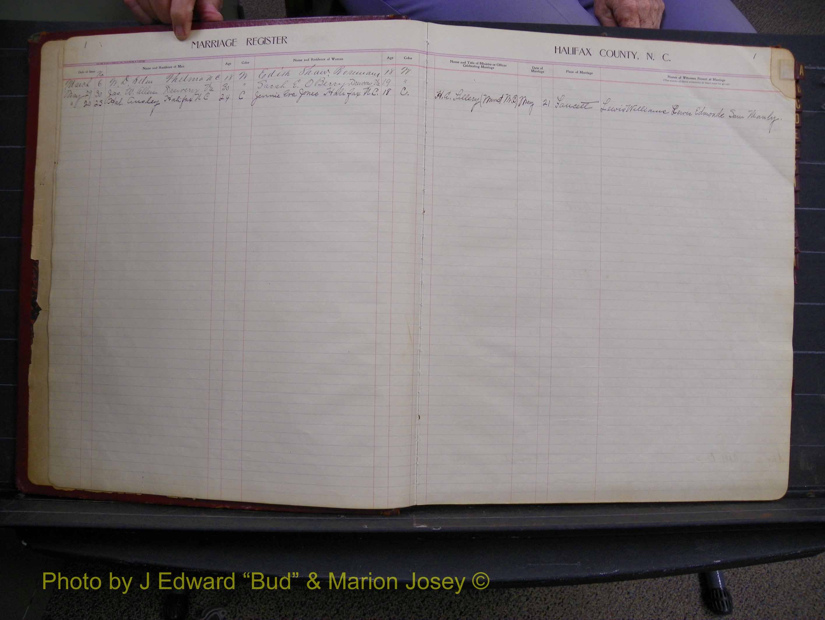 Halifax Marriage Book 8, 1916-1917 Index A.JPG