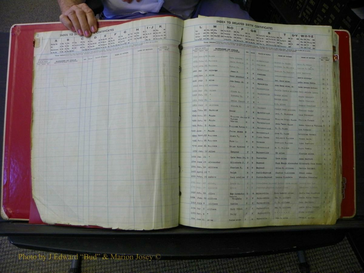 Haywood Births, Delayed-1938 003.JPG