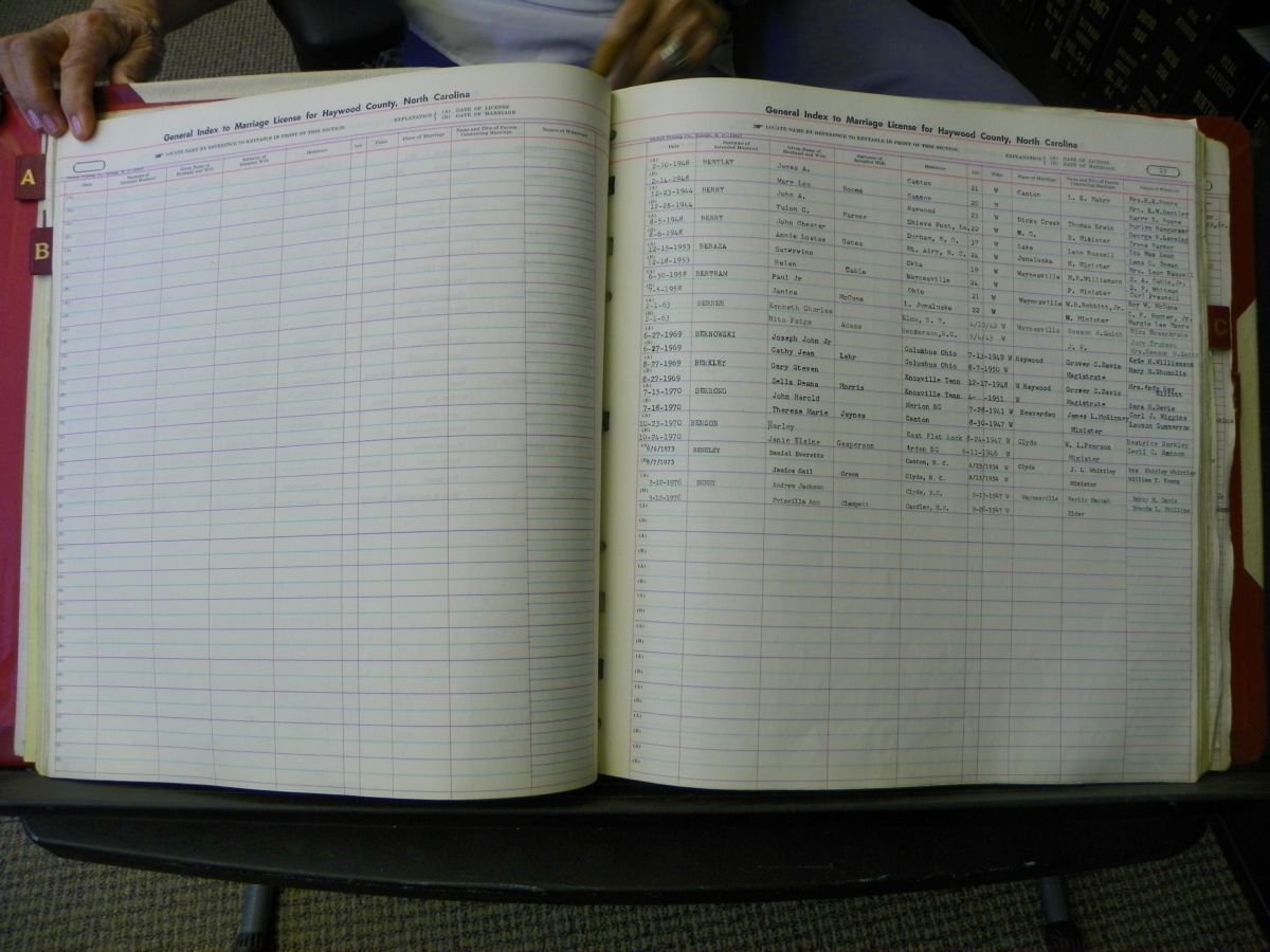 Haywood Marriage Index, 1850- A-E 1939-1978 480.JPG