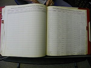 Haywood Marriage Index, 1850- A-E 1939-1978 624.JPG