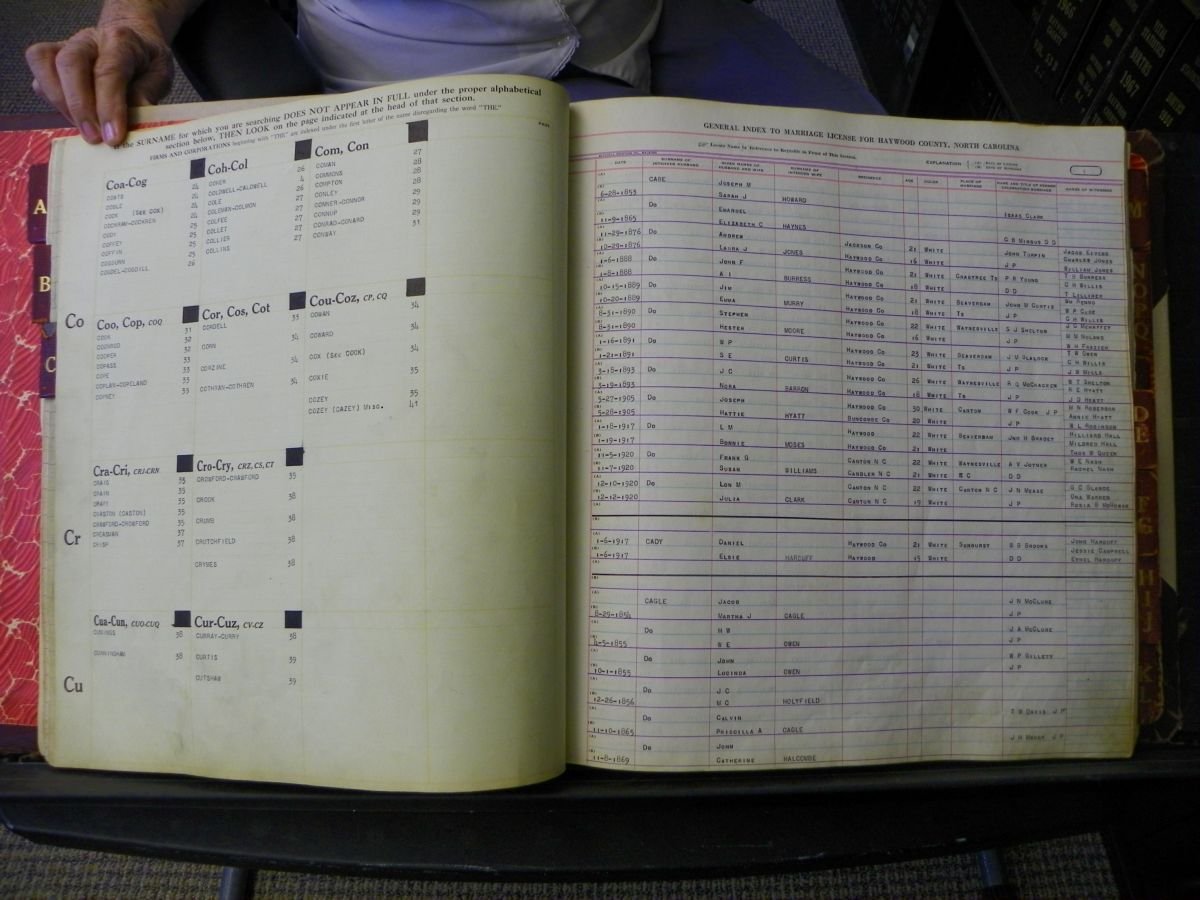 Haywood Marriage Index, 1850- A-E 1939-1978 027.JPG