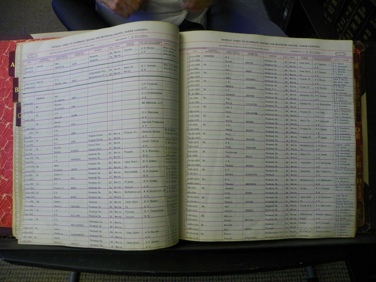 Haywood Marriage Index, 1850- A-E 1939-1978 035.JPG