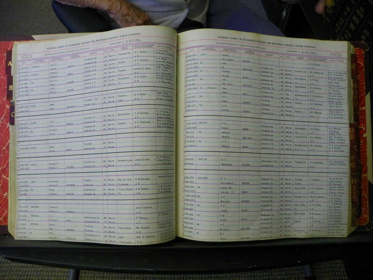 Haywood Marriage Index, 1850- A-E 1939-1978 039.JPG