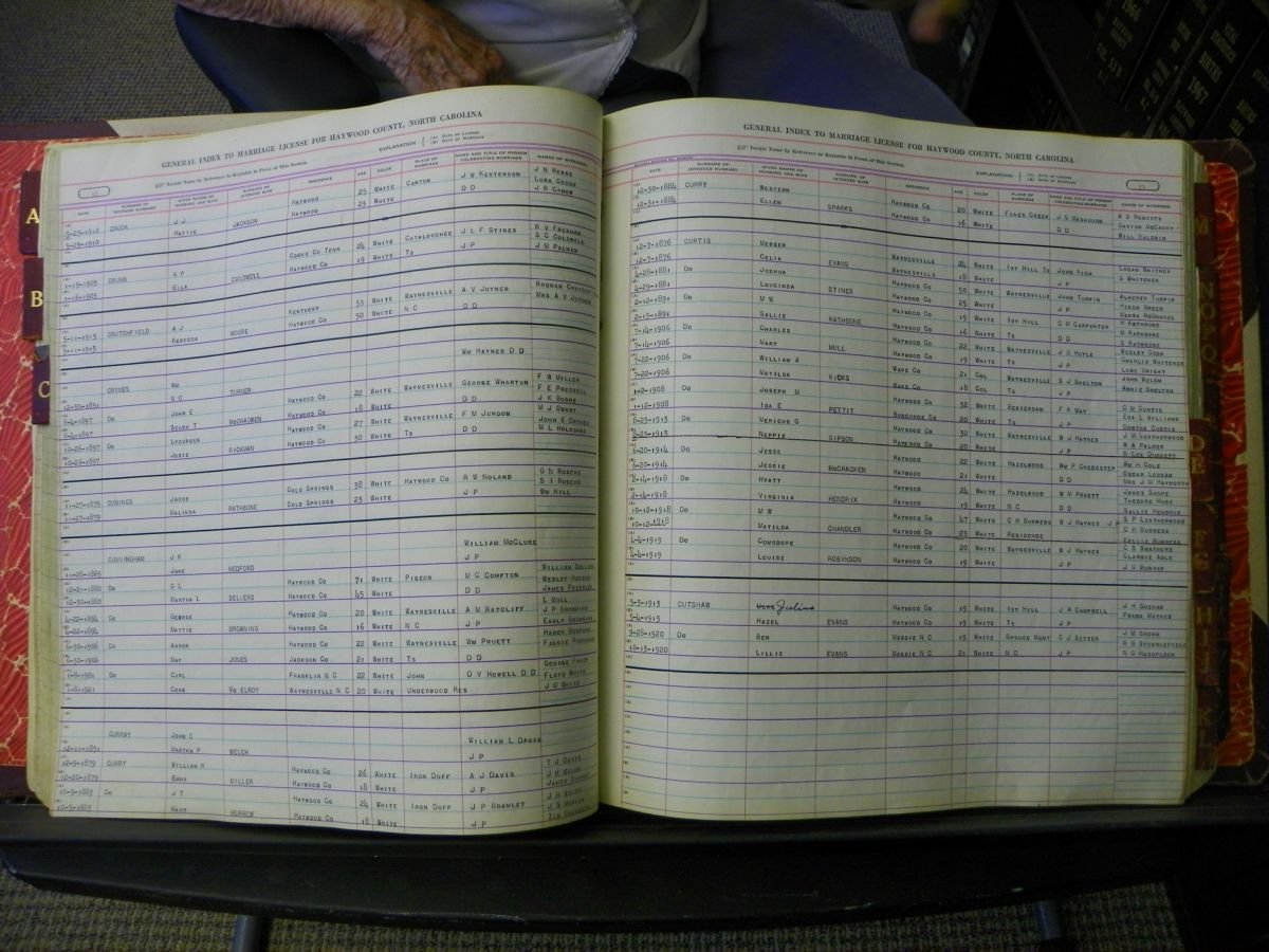 Haywood Marriage Index, 1850- A-E 1939-1978 047.JPG