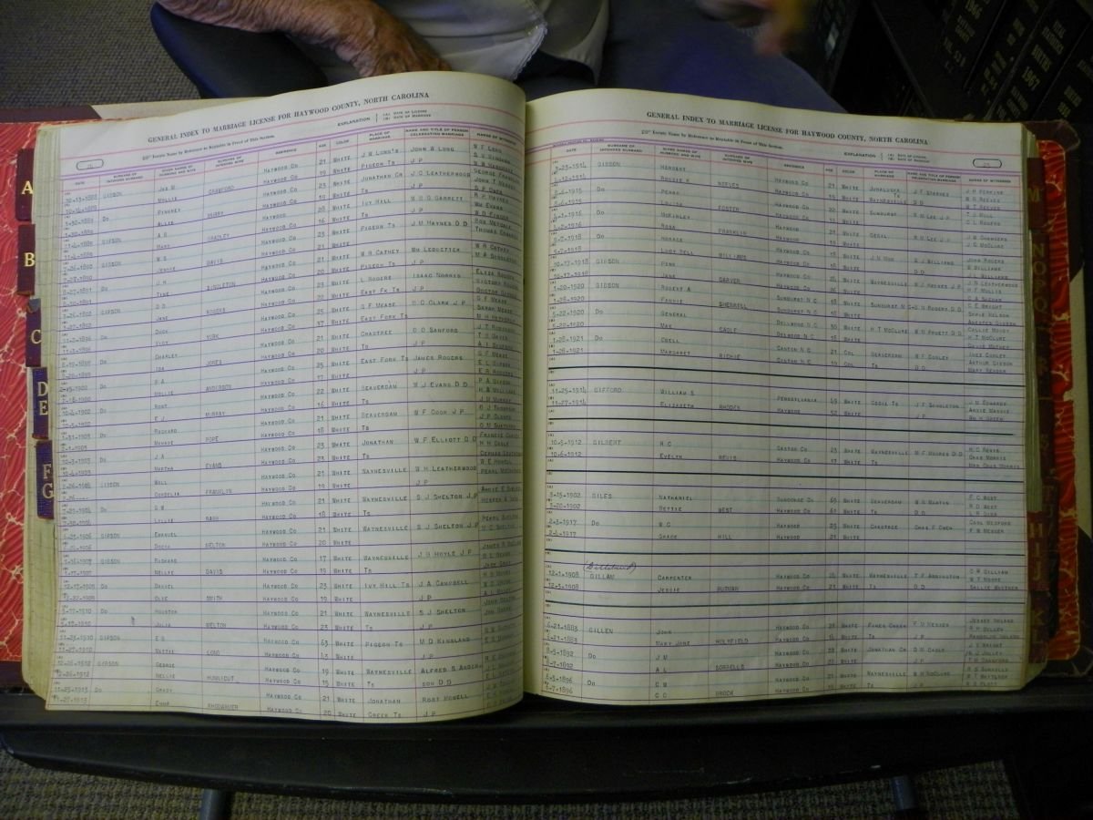 Haywood Marriage Index, 1850- A-E 1939-1978 075.JPG