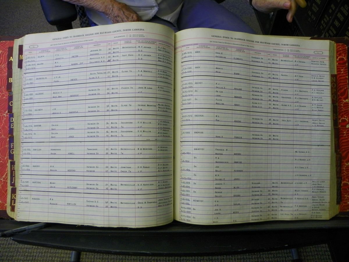 Haywood Marriage Index, 1850- A-E 1939-1978 137.JPG