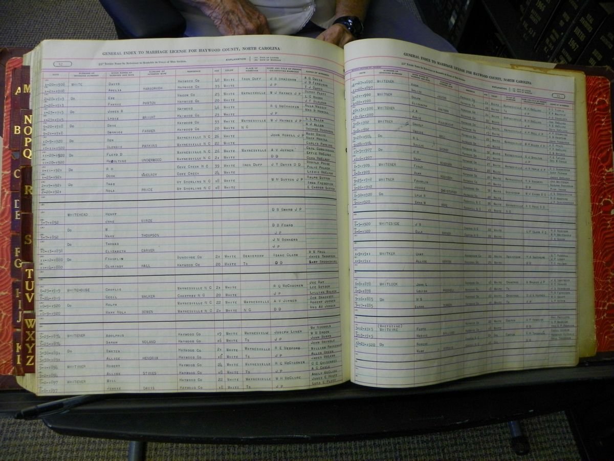 Haywood Marriage Index, 1850- A-E 1939-1978 239.JPG