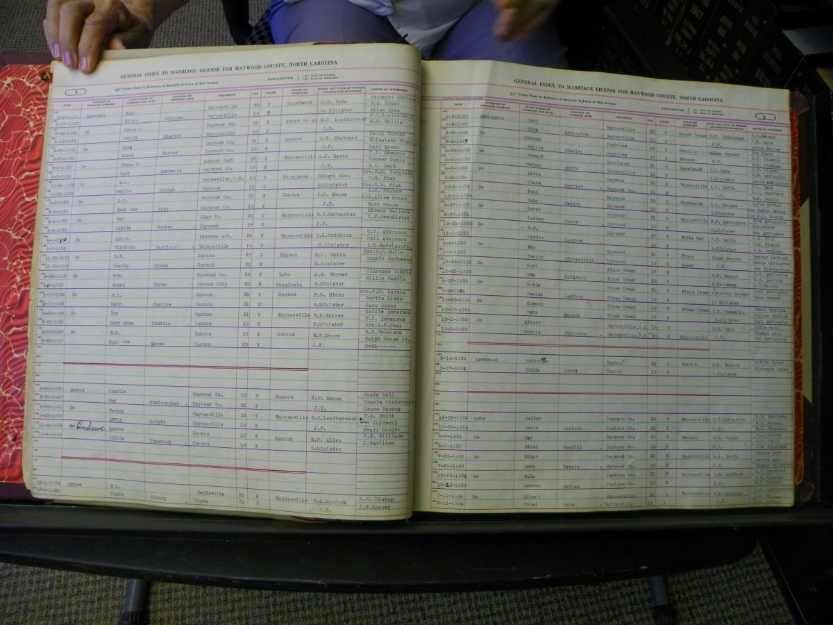 Haywood Marriage Index, 1850- A-E 1939-1978 253.JPG