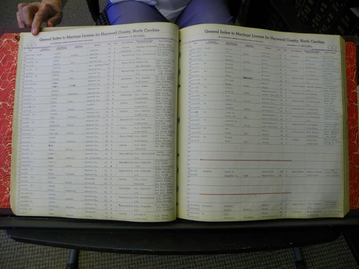 Haywood Marriage Index, 1850- A-E 1939-1978 280.JPG