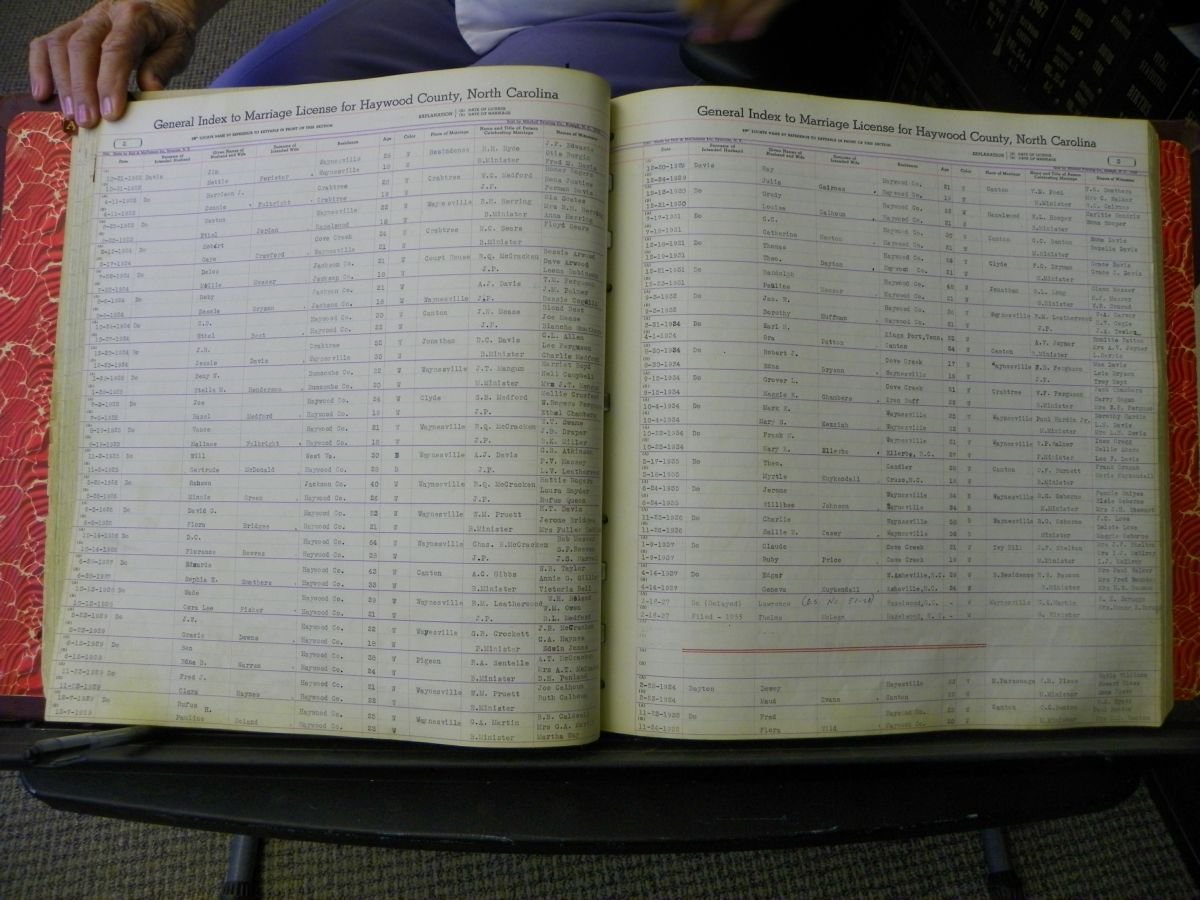 Haywood Marriage Index, 1850- A-E 1939-1978 292.JPG