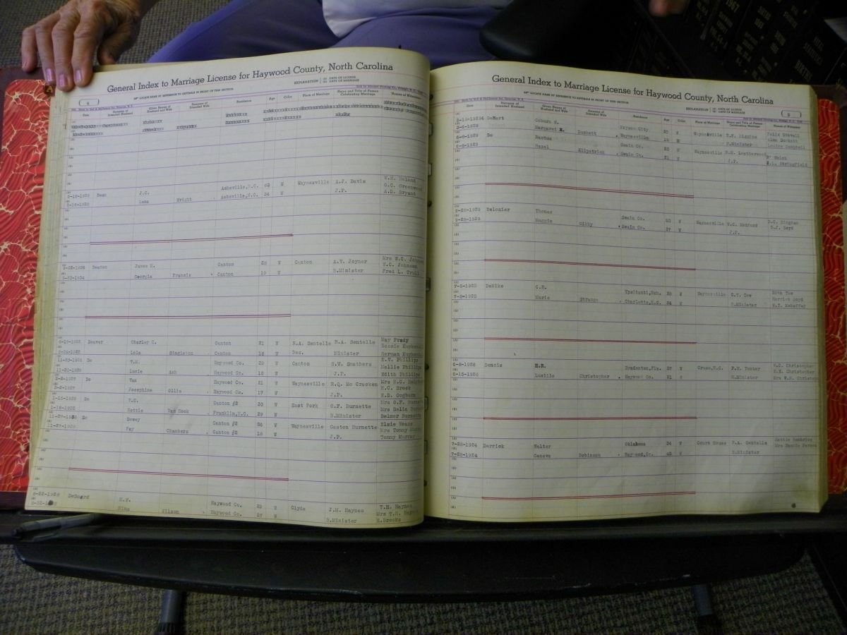 Haywood Marriage Index, 1850- A-E 1939-1978 293.JPG