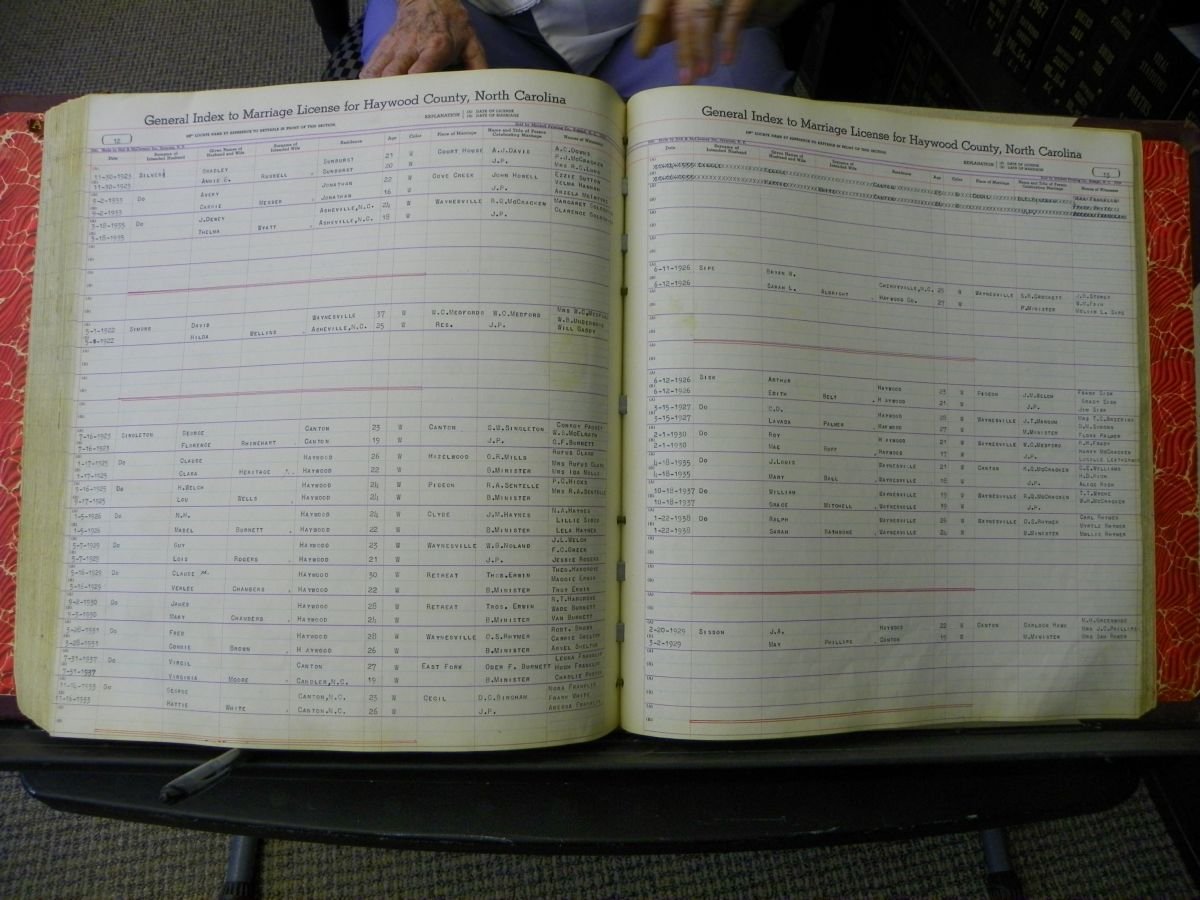 Haywood Marriage Index, 1850- A-E 1939-1978 416.JPG