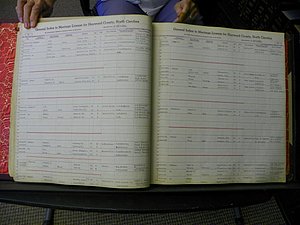 Haywood Marriage Index, 1850- A-E 1939-1978 264.JPG