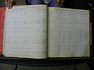Haywood Marriage Index, 1850- A-E 1939-1978 266.JPG