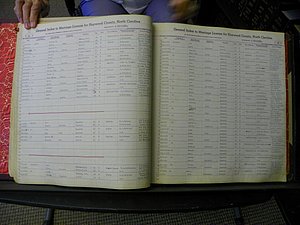 Haywood Marriage Index, 1850- A-E 1939-1978 273.JPG