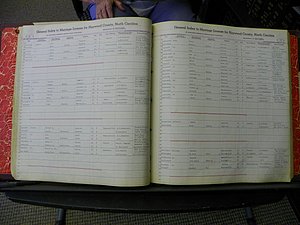 Haywood Marriage Index, 1850- A-E 1939-1978 282.JPG