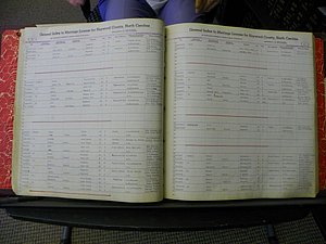 Haywood Marriage Index, 1850- A-E 1939-1978 283.JPG