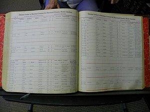 Haywood Marriage Index, 1850- A-E 1939-1978 421.JPG