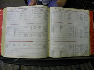 Haywood Marriage Index, 1850- A-E 1939-1978 428.JPG