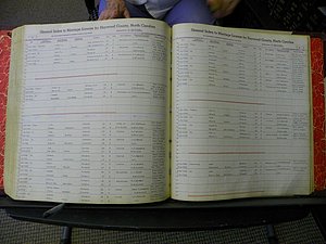 Haywood Marriage Index, 1850- A-E 1939-1978 431.JPG