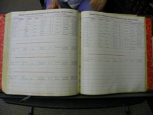 Haywood Marriage Index, 1850- A-E 1939-1978 433.JPG