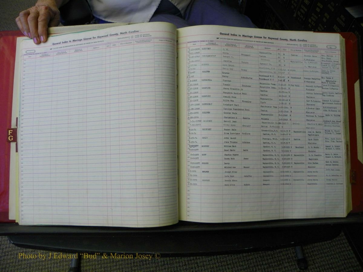 Haywood Marriage Index, F-Z, 1939- 1978 018.JPG
