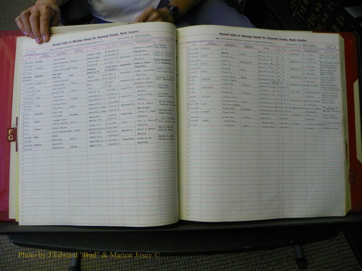 Haywood Marriage Index, F-Z, 1939- 1978 021.JPG