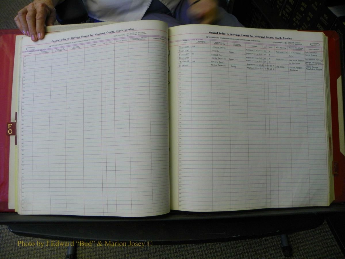Haywood Marriage Index, F-Z, 1939- 1978 026.JPG
