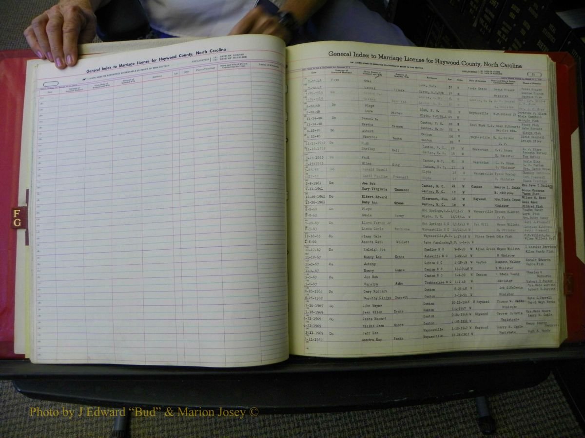 Haywood Marriage Index, F-Z, 1939- 1978 028.JPG