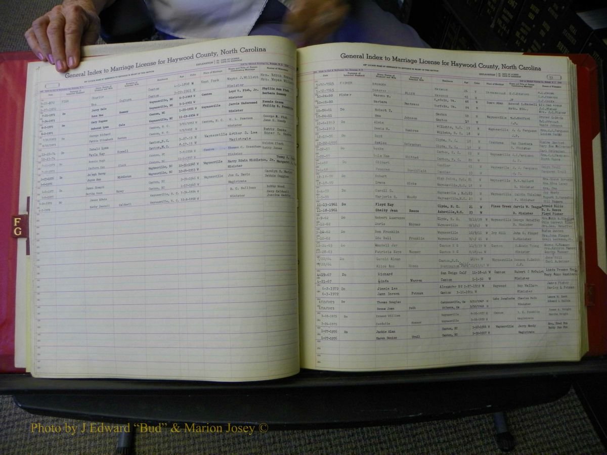 Haywood Marriage Index, F-Z, 1939- 1978 030.JPG
