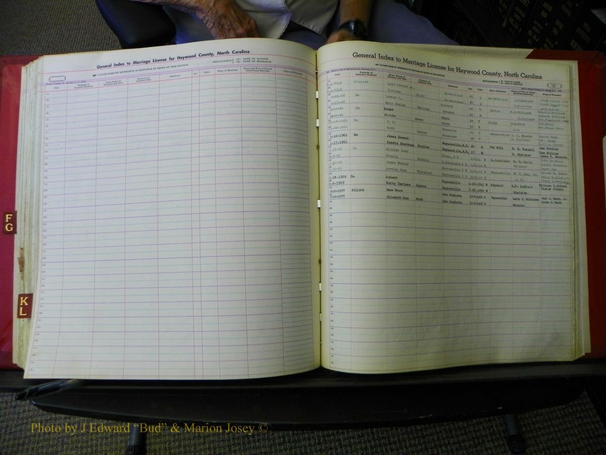 Haywood Marriage Index, F-Z, 1939- 1978 216.JPG