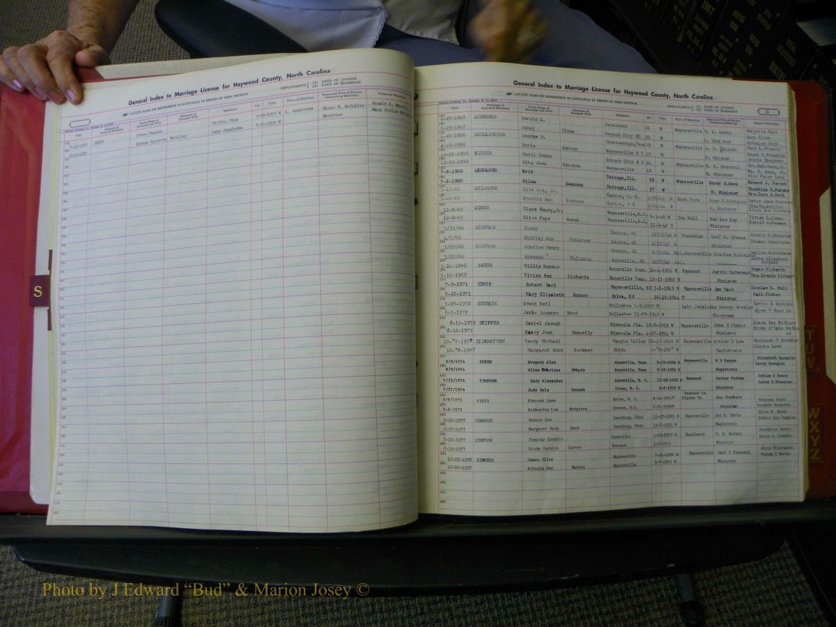 Haywood Marriage Index, F-Z, 1939- 1978 466.JPG