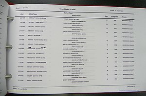 Henderson Co, NC, Births A - Z, 1991 - 1999, (325).JPG