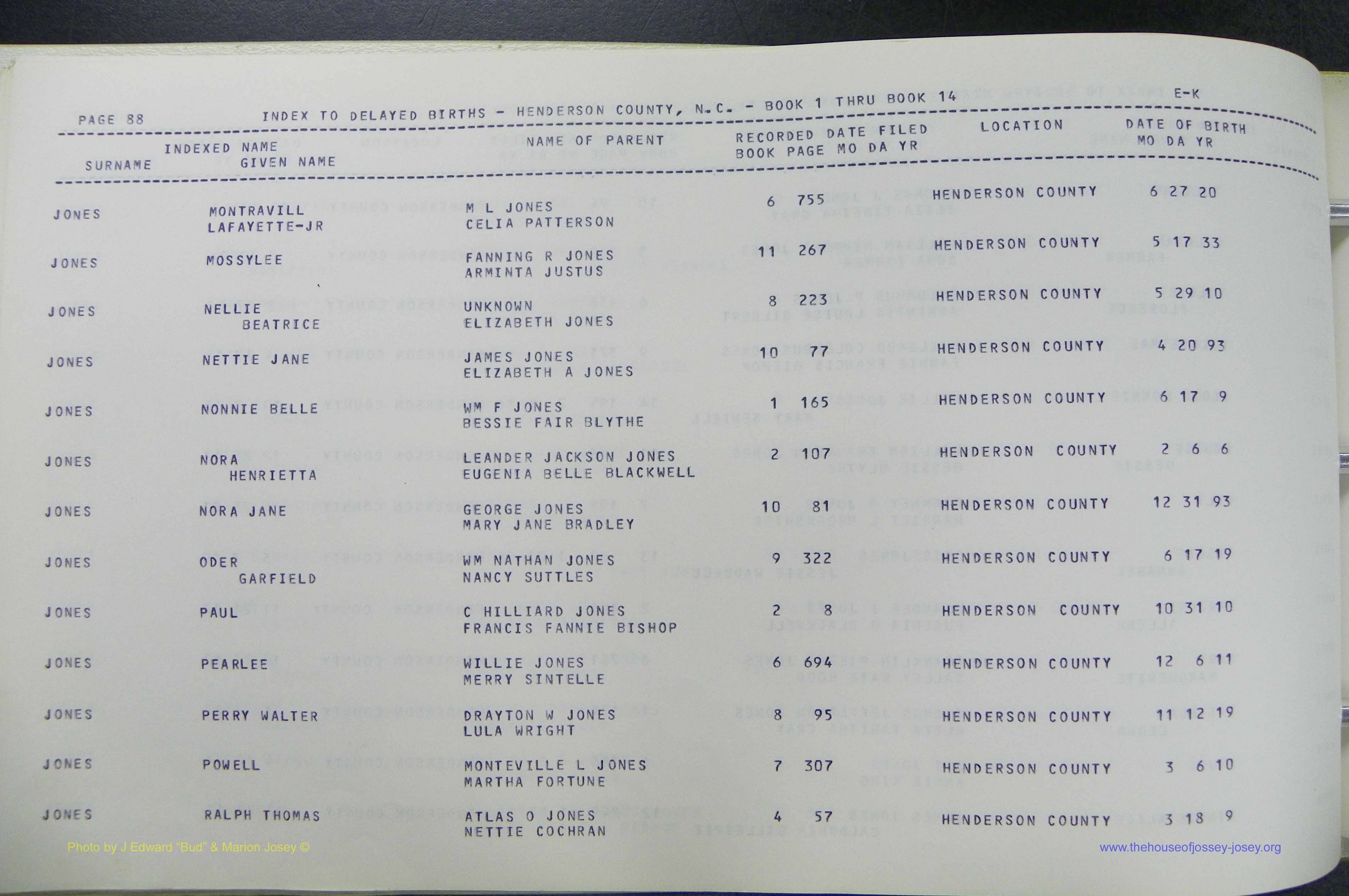 Henderson Co, NC, Births, Delayed, (195).JPG