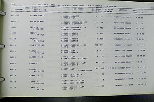 Henderson Co, NC, Births, Delayed, (004).JPG