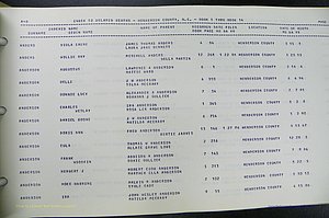 Henderson Co, NC, Births, Delayed, (012).JPG