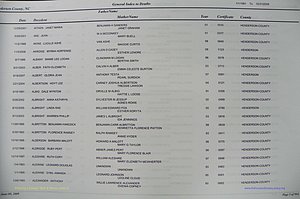 Henderson Co, NC, Death Index, 1991 -2008, (005).JPG